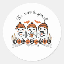 Pegatina Redonda Demasiado lindo para hablar con Pegatinas de Hallo