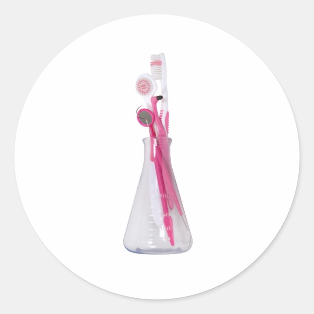 Pegatina Redonda DentalQuímico071209 (Anverso)