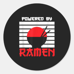 Pegatina Redonda Dentro De Ramen, Disfruta Japonés Impulsado Por Ra