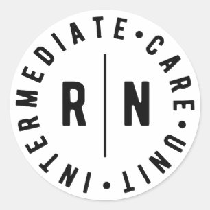 Pegatina Redonda Dependencia de Atención Intermedia