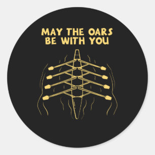 Pegatina Redonda Deporte de remo