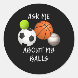 Pegatina Redonda Deportes