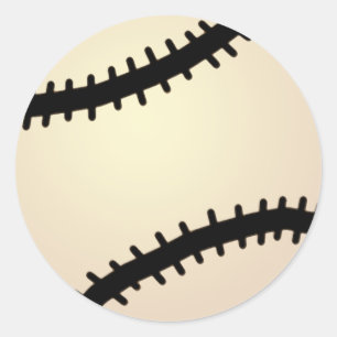 Pegatina Redonda Deportes de imágenes para personalizados, béisbol,