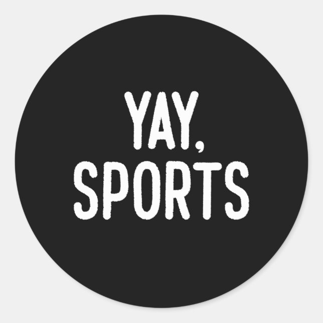 Pegatina Redonda Deportes Deportivos Deportivos No Deportivos (Anverso)