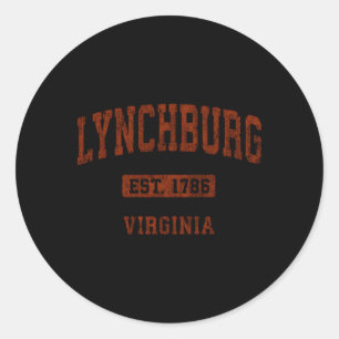 Pegatina Redonda Deportes deportivos en Virginia