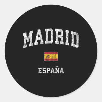Pegatina Redonda Deportes deportivos España Madrid
