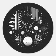 Depósito geométrico abstracto negro y blanco