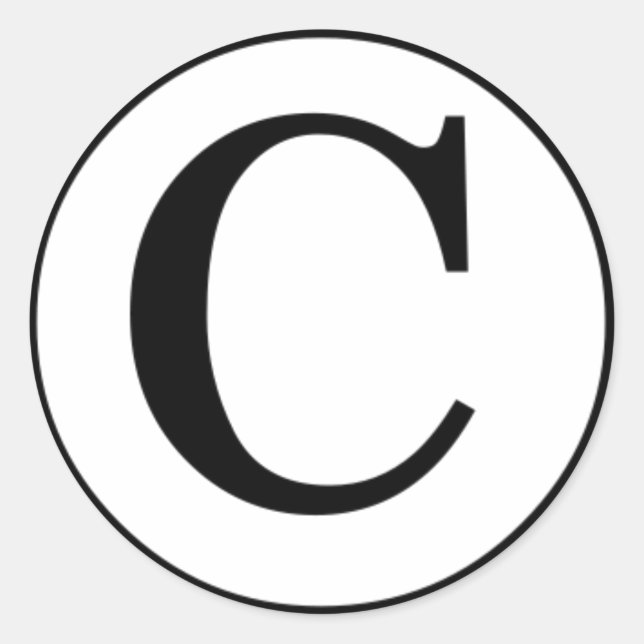 Pegatina Redonda Derechos de autor... (Anverso)