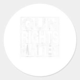 Pegatina Redonda Derechos de las armas importan Pro Gun 2a enmienda