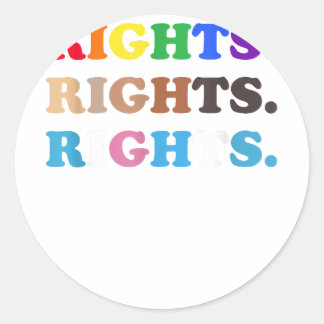 Pegatina Redonda Derechos del orgullo LGBT Copia del orgullo transg