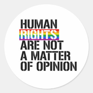 Pegatina Redonda Derechos LGBTQ