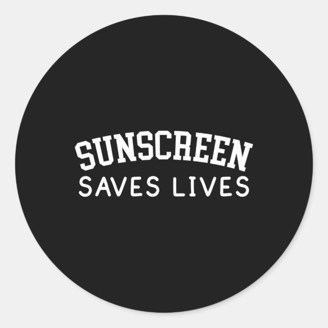 Pegatina Redonda Dermatología Escepticismo de pantalla solar (Anverso)