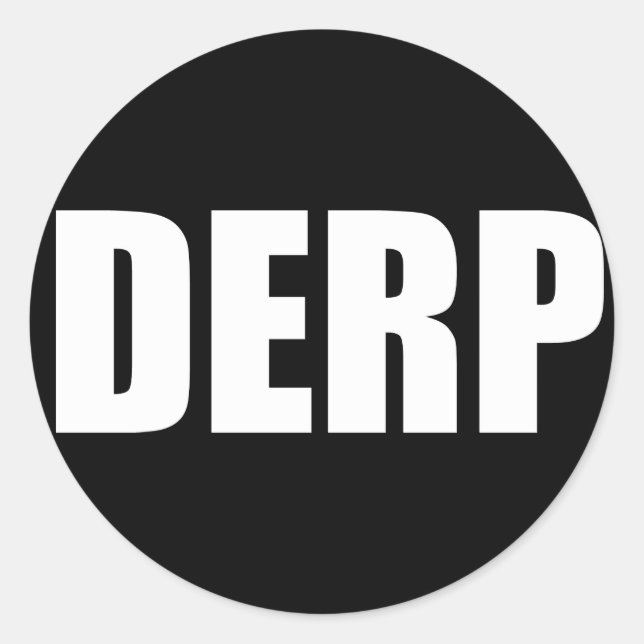 PEGATINA REDONDA DERP (Anverso)