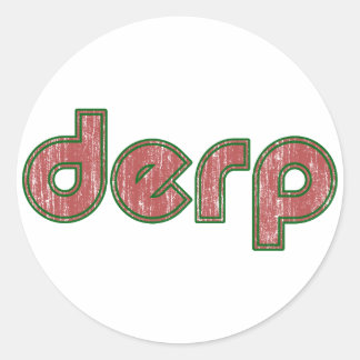 Pegatina Redonda Derp. 4