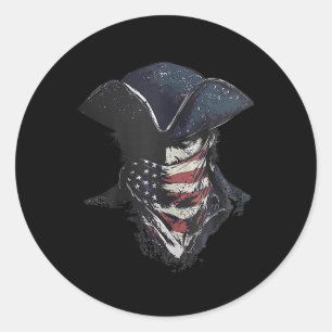Pegatina Redonda Desafiante desde 1776 1