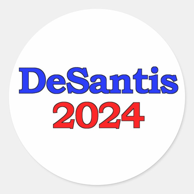 Pegatina Redonda DeSantis 2024 (Anverso)