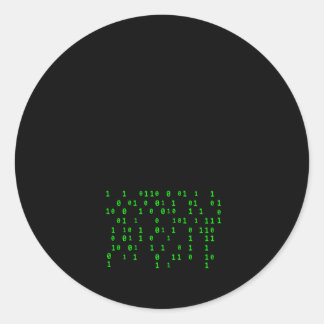 Pegatina Redonda Desarrolladores de tecnología generados de Machine