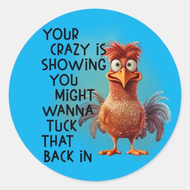 Pegatina Redonda Desata Tu Quirk: La Loca Saga (Anverso)