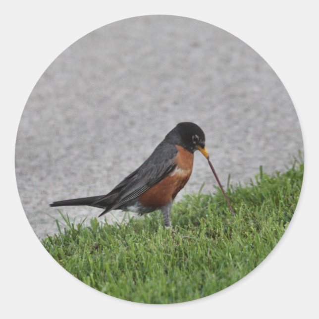 Pegatina Redonda Desayuno (Anverso)