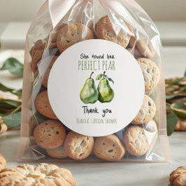 Pegatina Redonda Desayuno Elegante de Frutas Perfecto para una Boda