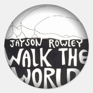 Pegatina Redonda Descolórese para ennegrecerse alrededor de los