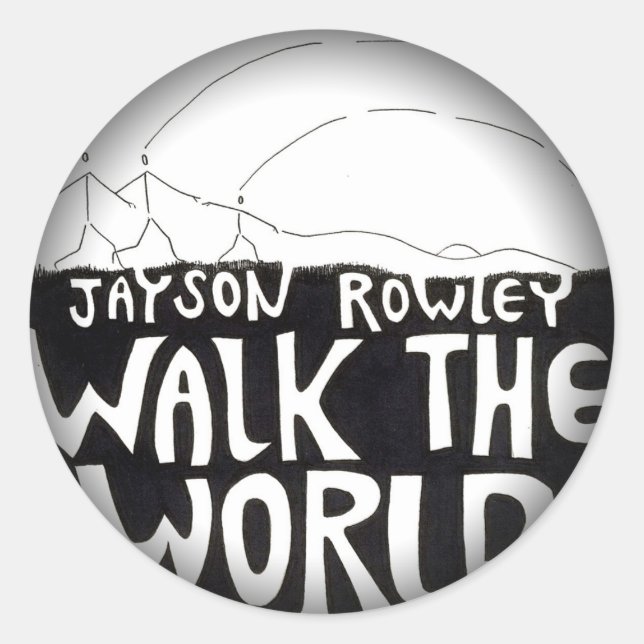 Pegatina Redonda Descolórese para ennegrecerse alrededor de los (Anverso)