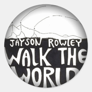 Pegatina Redonda Descolórese para ennegrecerse alrededor de los