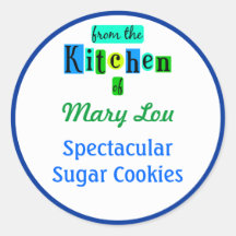Desde la cocina de Blue Green Baking Stickers