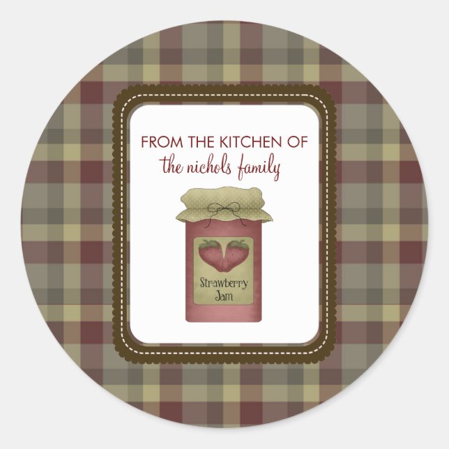 Pegatina Redonda Desde La Cocina De Los Pegatinas (Anverso)