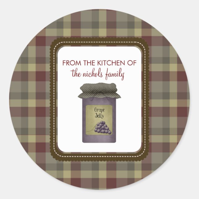 Pegatina Redonda Desde La Cocina De Los Pegatinas (Anverso)