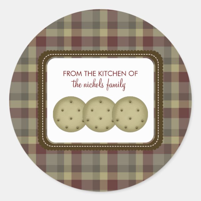 Pegatina Redonda Desde La Cocina De Los Pegatinas (Anverso)