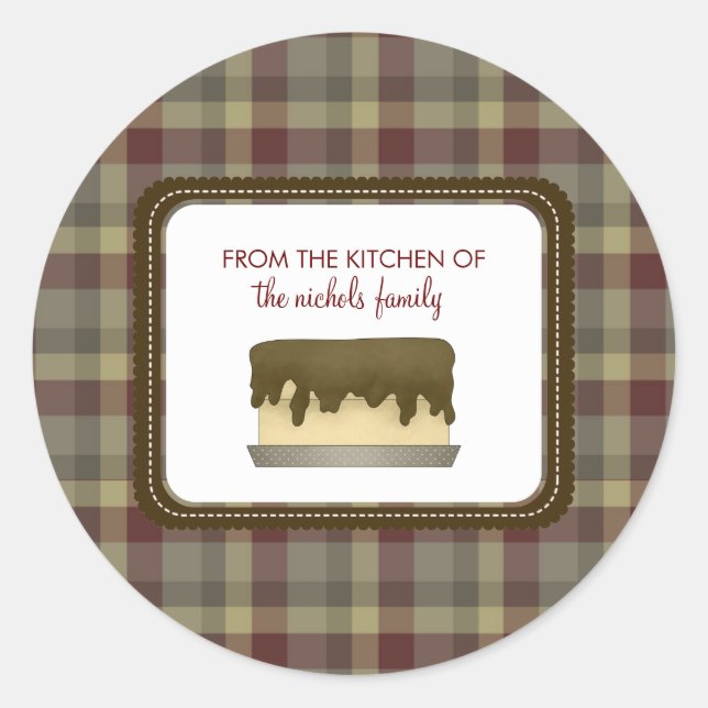 Pegatina Redonda Desde La Cocina De Los Pegatinas (Anverso)