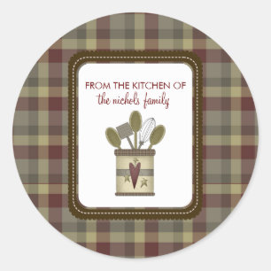 Pegatina Redonda Desde La Cocina De Los Pegatinas