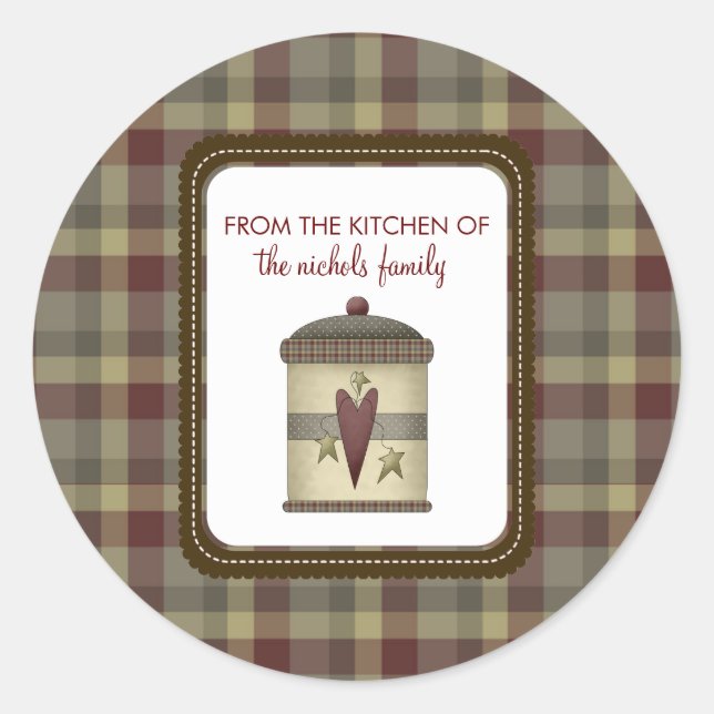 Pegatina Redonda Desde La Cocina De Los Pegatinas (Anverso)