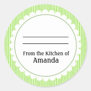 Pegatina Redonda Desde la cocina del Pegatina, hecha por ti con eti