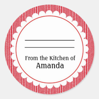 Pegatina Redonda Desde la cocina del Pegatina, hecha por ti con eti