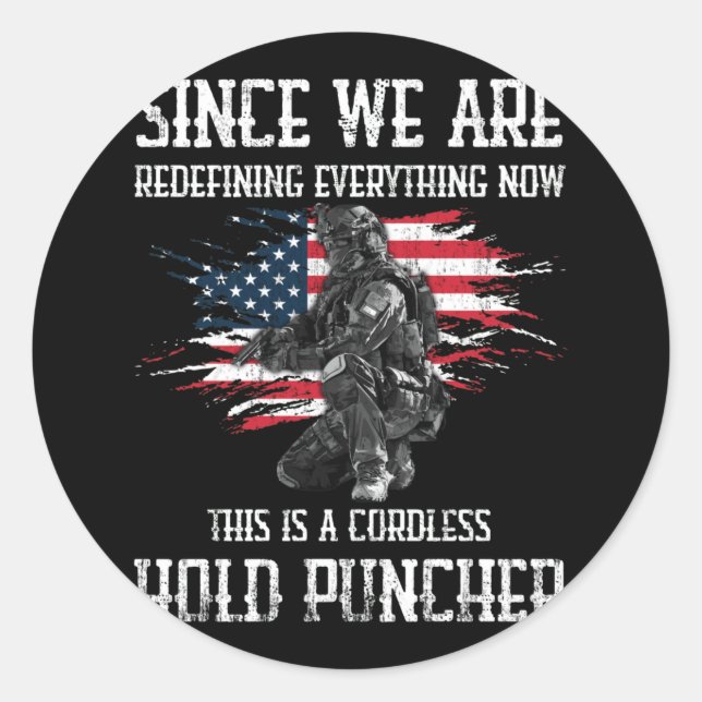 Pegatina Redonda Desde que redefinimos todo (Anverso)