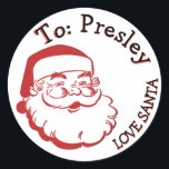 PEGATINA REDONDA DESDE SANTA CHRISTMAS PRESENTE ETIQUETAS ETIQUETAS<br><div class="desc">DESDE SANTA CHRISTMAS PRESENTE ETIQUETAS ETIQUETAS DE REGALO</div>