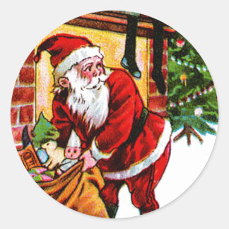 Pegatina Redonda Deseos de los navidades