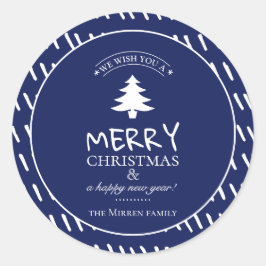 Pegatina Redonda Deseos de mora personalizados