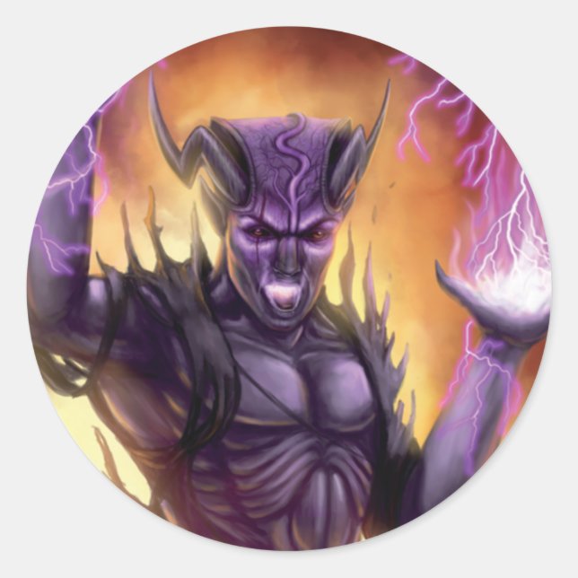 Pegatina Redonda Désir de Vengeance - Autocollant (Anverso)