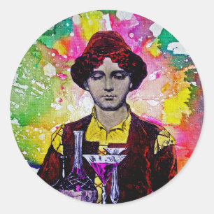 Pegatina Redonda Desmond de Michael Moffa