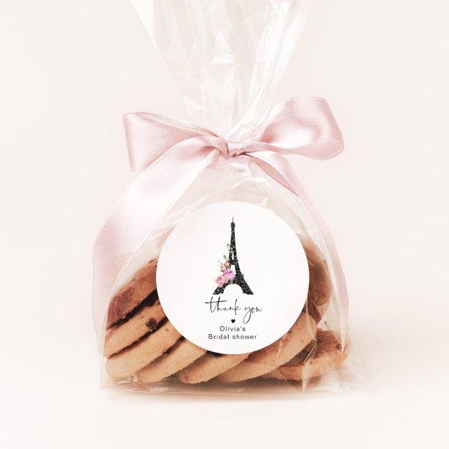 Pegatina Redonda Despedida de soltera con tema de torre eiffel pari (Subido por el creador)