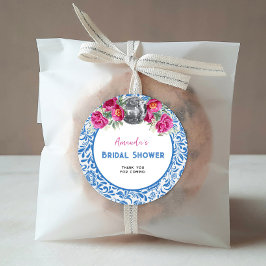 Pegatina Redonda Despedida de Soltera Disco Mamma Mia Reina del Bai