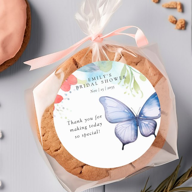 Pegatina Redonda Despedida de Soltera 'Me Da Mariposas' (Subido por el creador)