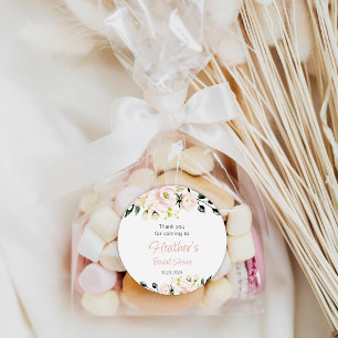 Pegatina Redonda Despedida de Soltera Rosa Oro Fiesta de Despedida 