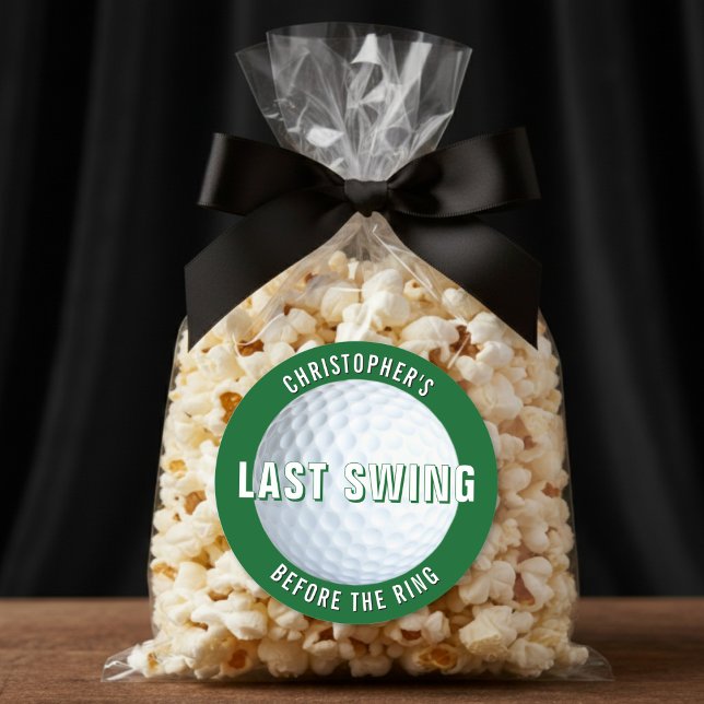 Pegatina Redonda Despedida de Soltero de Golf Último Swing Antes de (Subido por el creador)