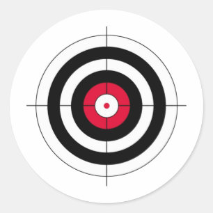 Pegatina Redonda Destino de cruzados de toros