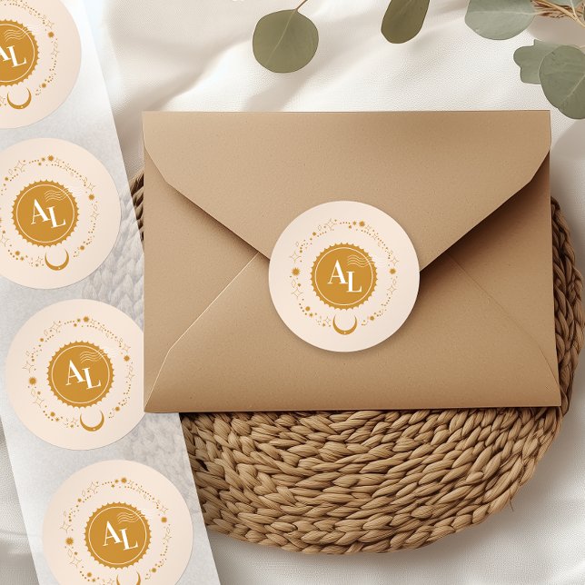 Pegatina Redonda Destino del Boda cósmico de tarjetas de embarque (Subido por el creador)