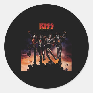 Pegatina Redonda Destroyer de Kiss 1976